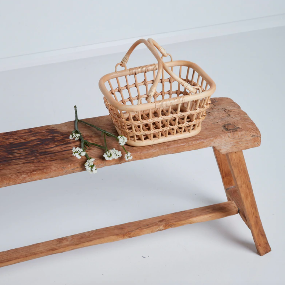 Rattan Tarry Basket - Wheat