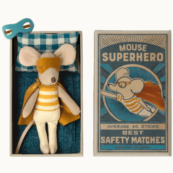 Superhero Mouse Little Brother in Matchbox