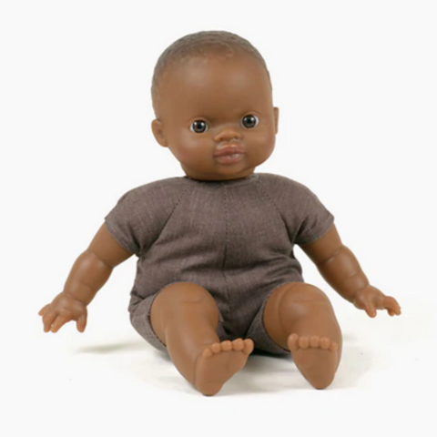 Minikane Baby Doll - Oscar Doll-brown eyes 28cm/11in