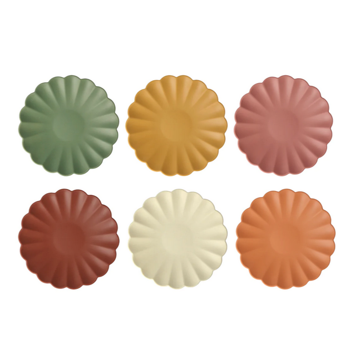 Earthy Small Reusable Bamboo Plates