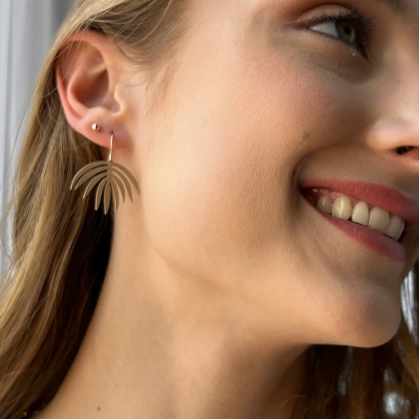 Palm Frond Earrings