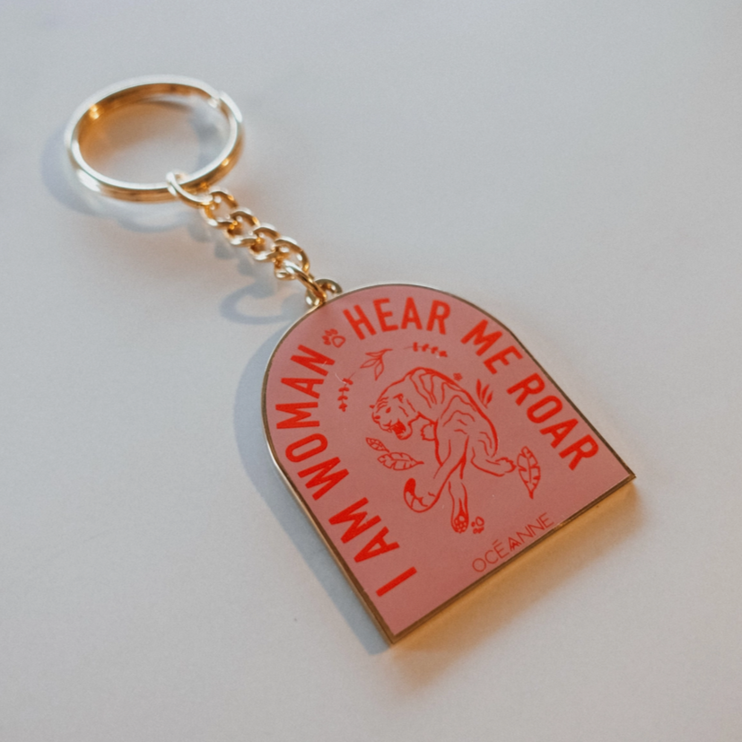 Hear Me Roar Keychain