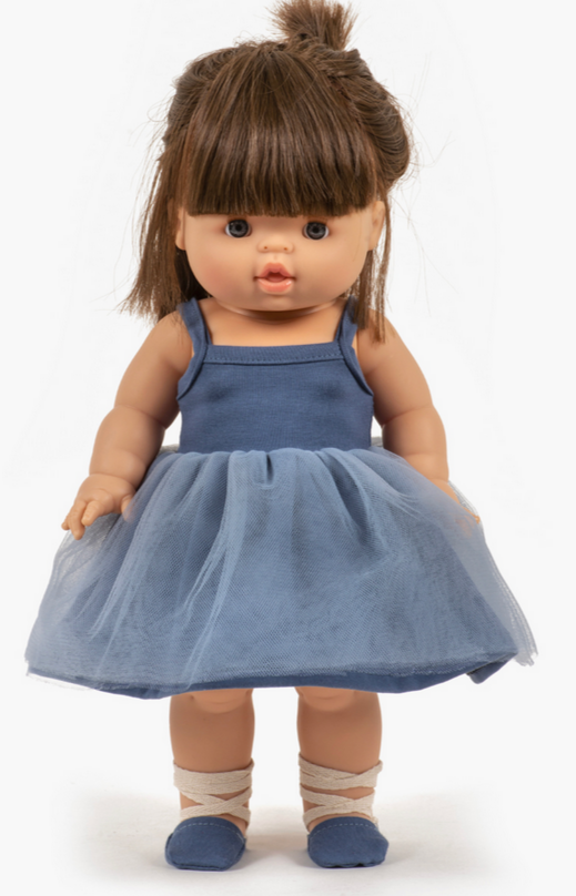 Blue Ballet Shoes -34cm/13.5in dolls