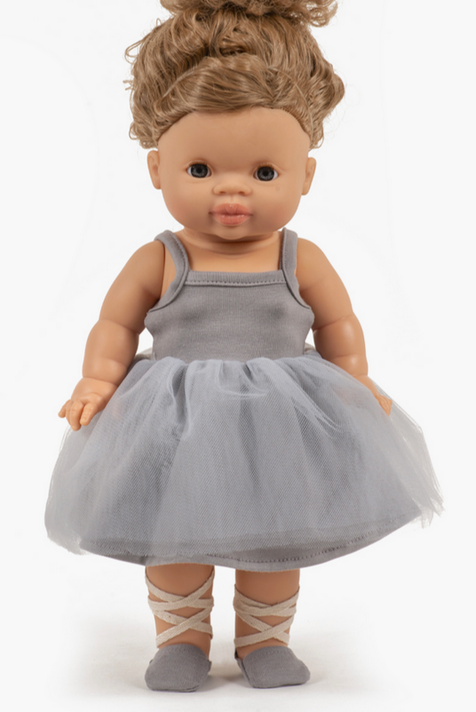 Minikane Grey Ballet Shoes -34cm/13.5in dolls