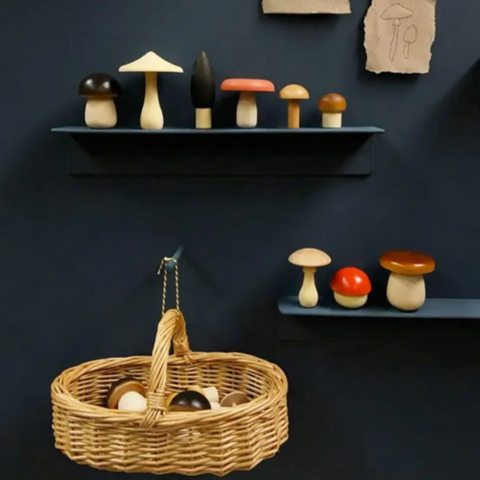 Forest Mushrooms Basket