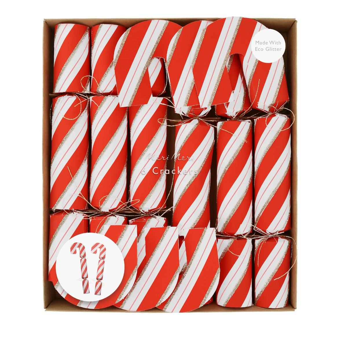 Candy Cane Shape Crackers