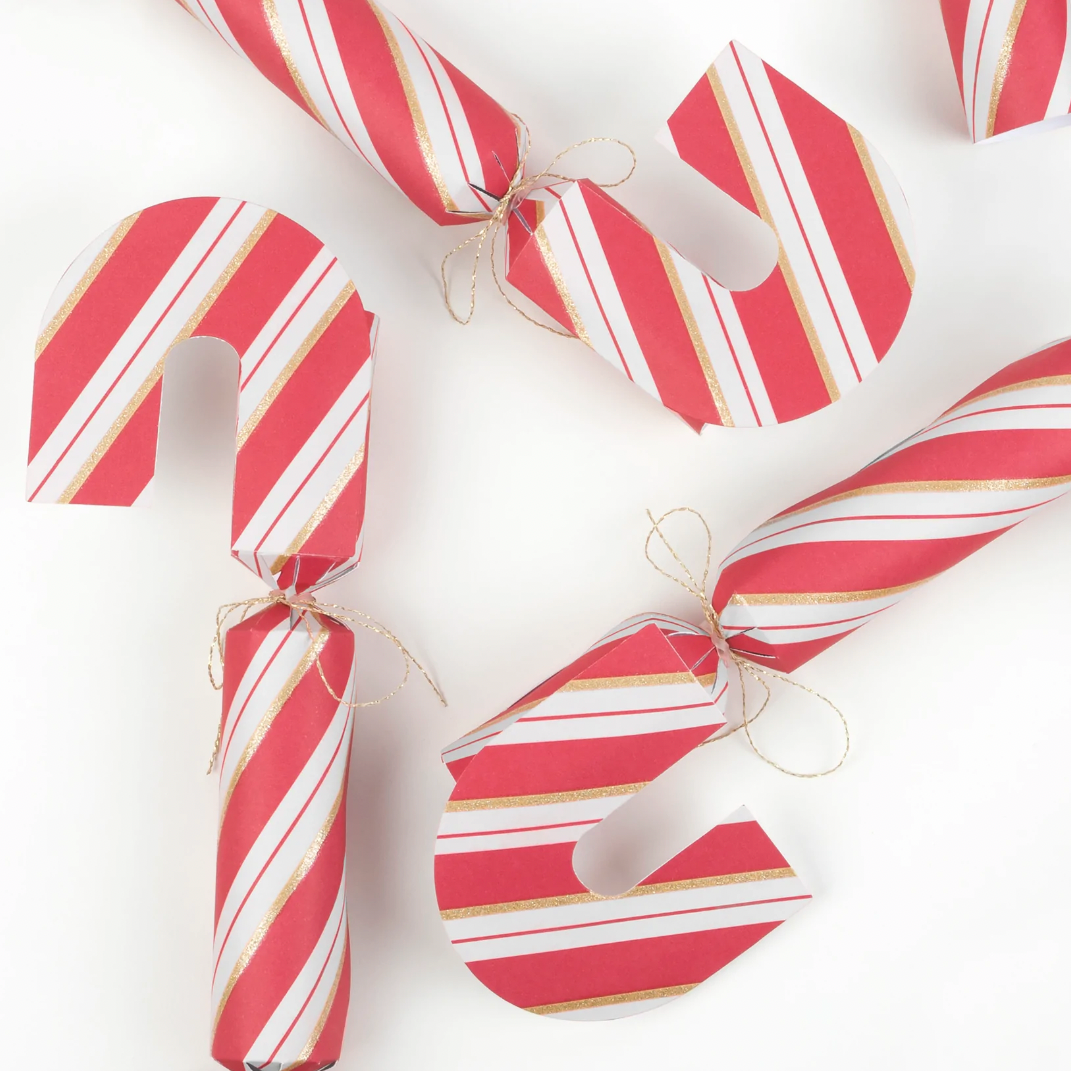 Candy Cane Shape Crackers