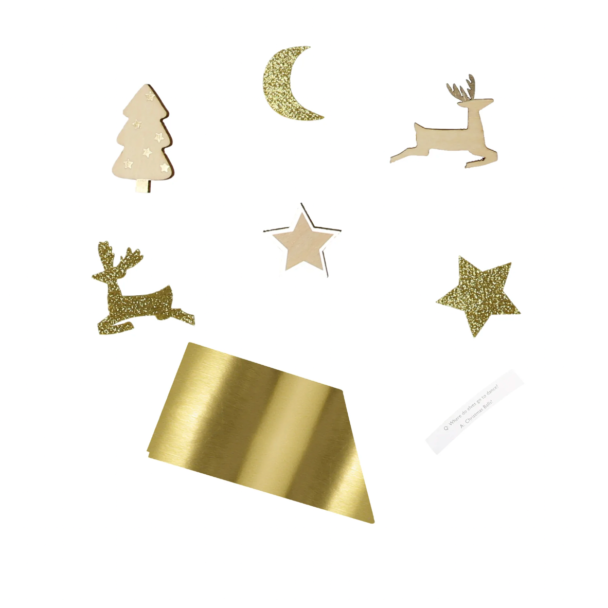 Holly Crackers (festive brooch)