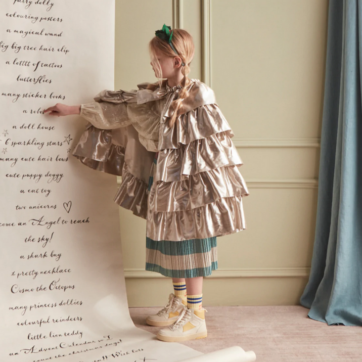 Gold Ruffle Cape