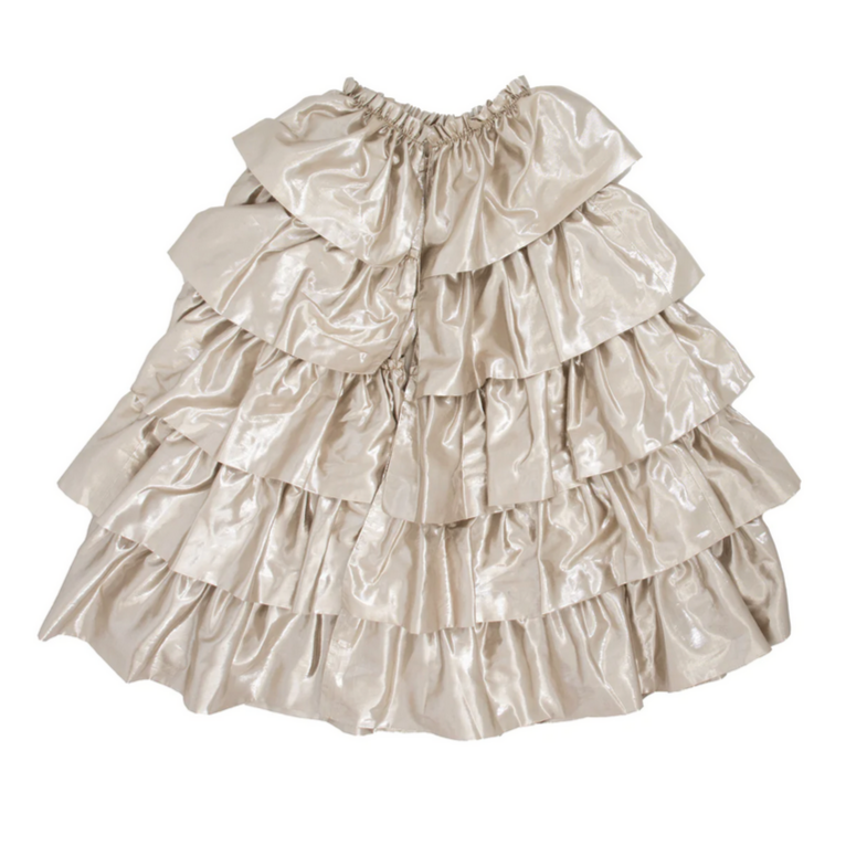 Gold Ruffle Cape