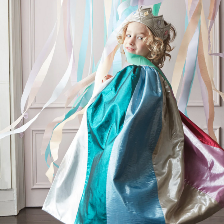 Metallic Rainbow Cape & Wand