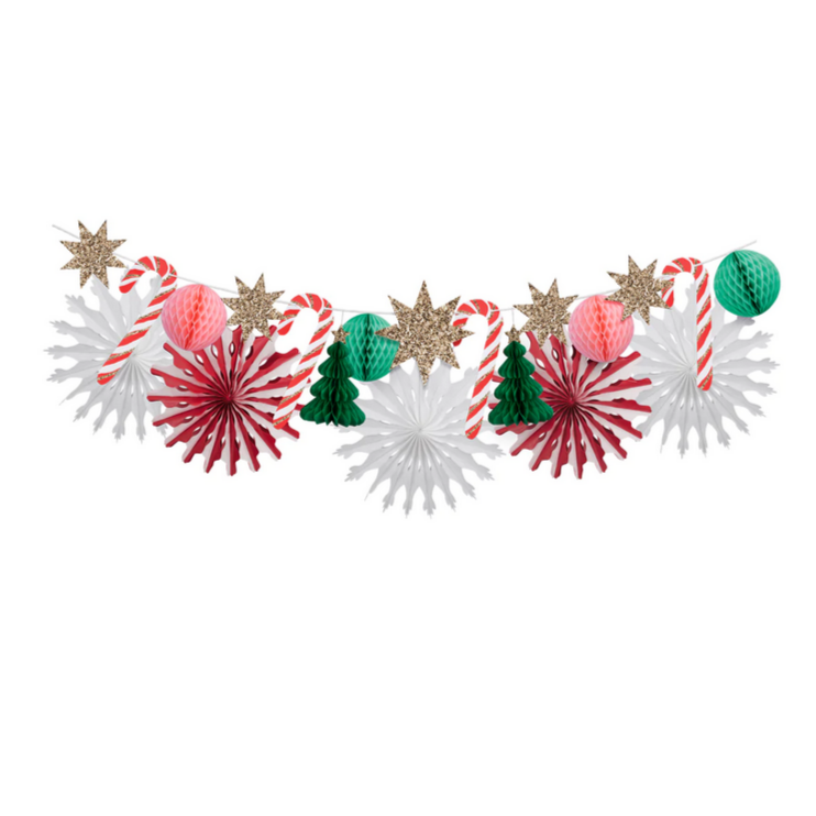 Christmas Honeycomb Garland