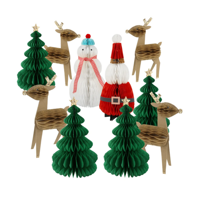 Honeycomb Christmas Characters (10pk)