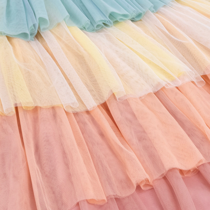 Rainbow Ruffle Princess Costume
