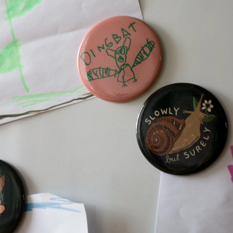 Slowly but Surely (Snail) Magnet