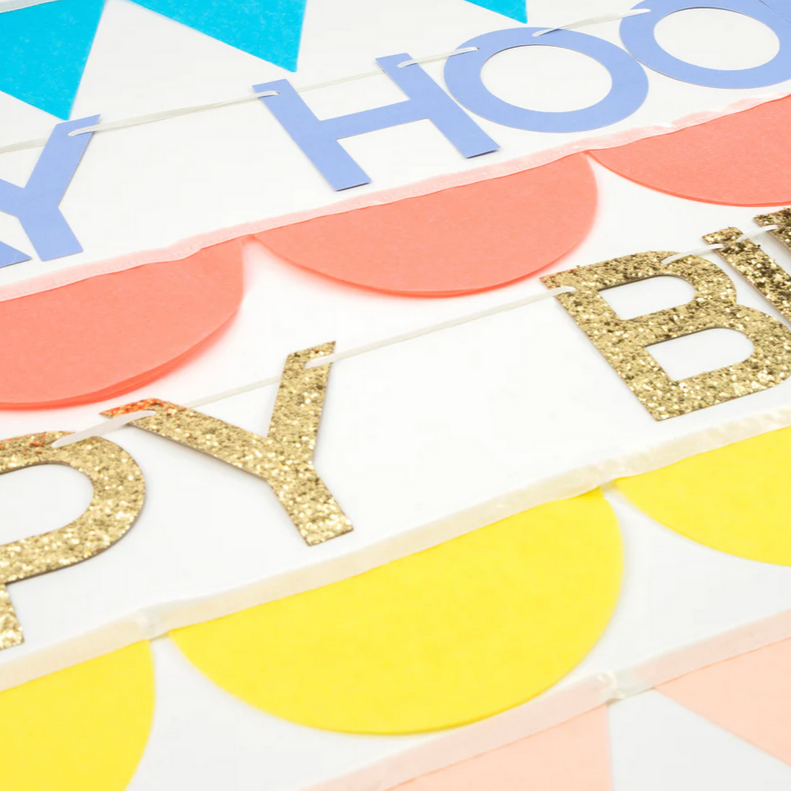 Rainbow Birthday Garlands (x8)
