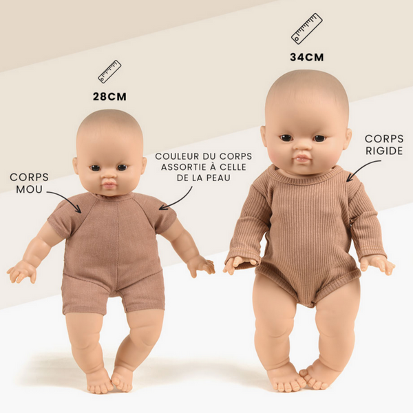 Minikane Baby Doll - Mattéo -brown eyes 28cm/11in