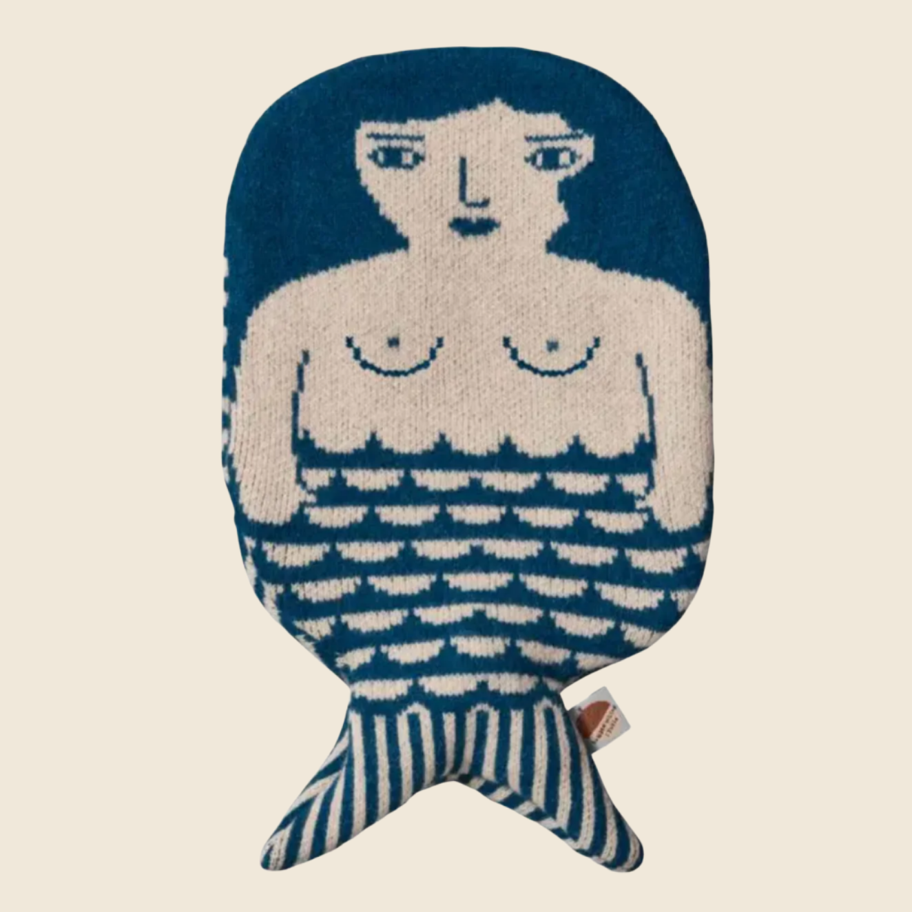 Mermaid Hot Water Bottle  - blue
