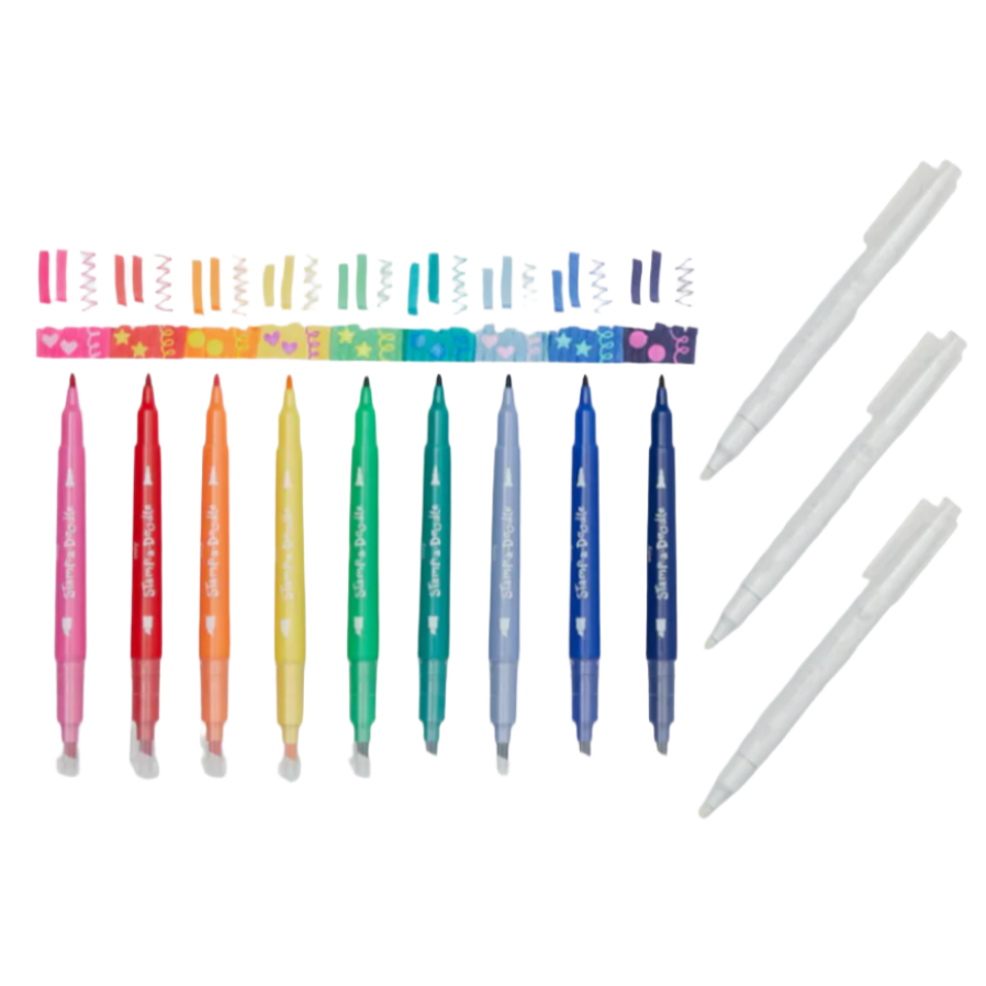 Stamp-A-Doodle Double-Ended Markers - Set of 12