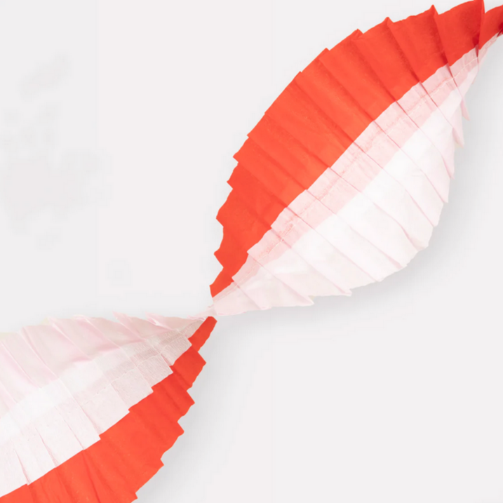 Pink & Red Stitched Streamer