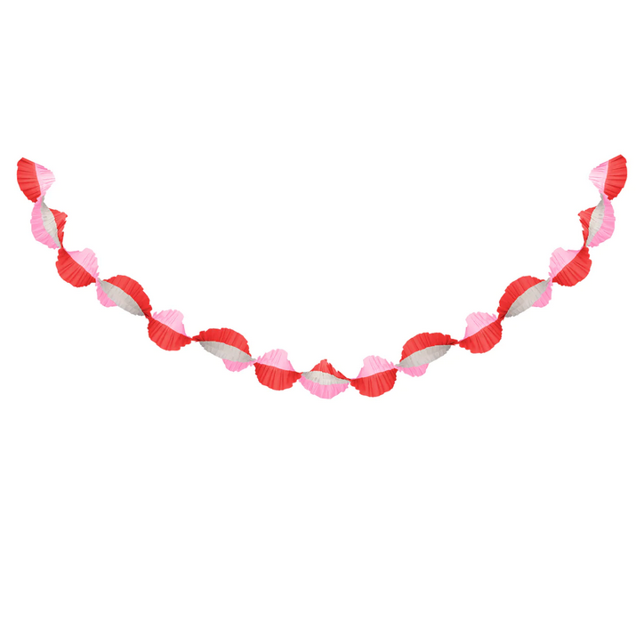 Pink & Red Stitched Streamer