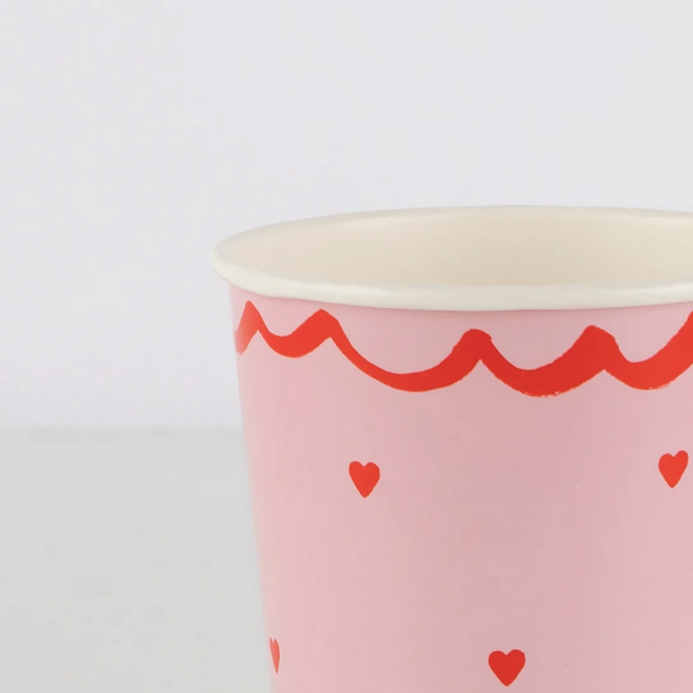 Lacy Heart Cups (8pk)