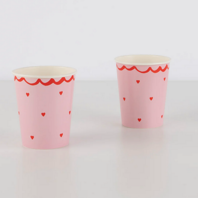 Lacy Heart Cups (8pk)