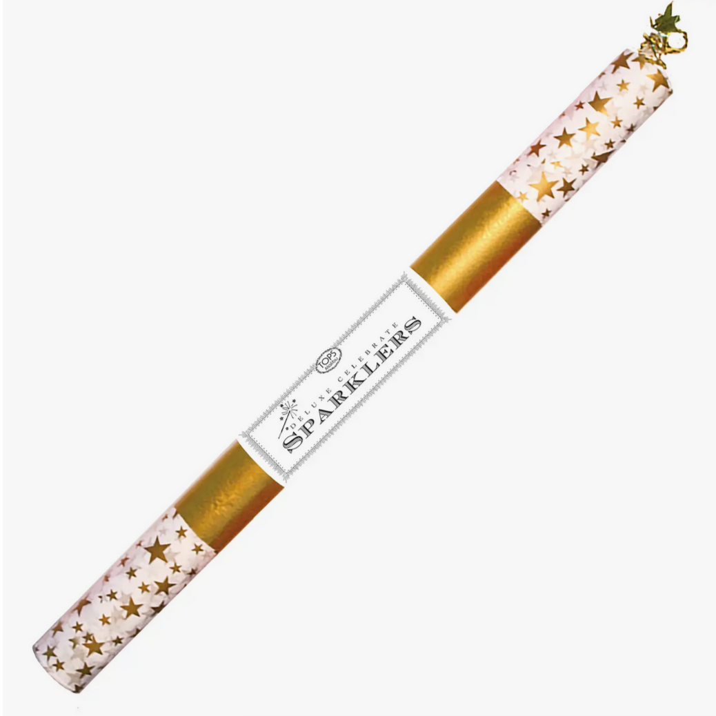 Deluxe Sparkler Gold Stars 12"