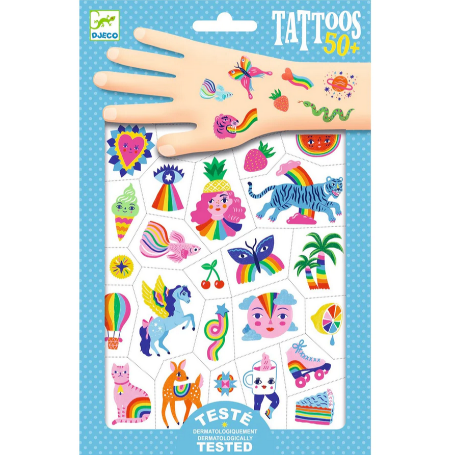 Rainbow Temporary Tattoos