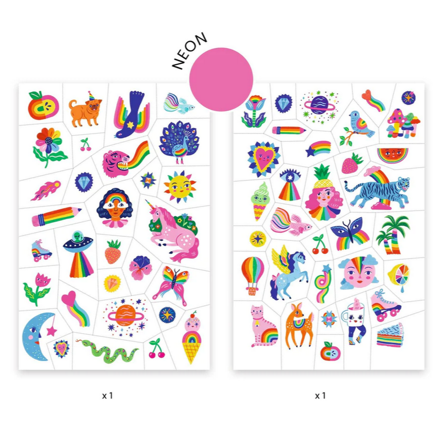 Rainbow Temporary Tattoos