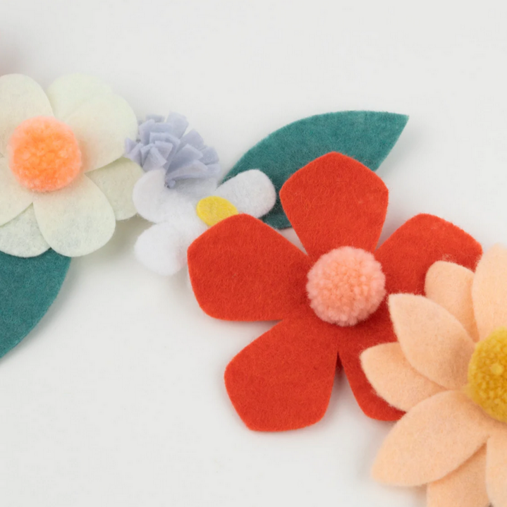 Felt Flower Garland
