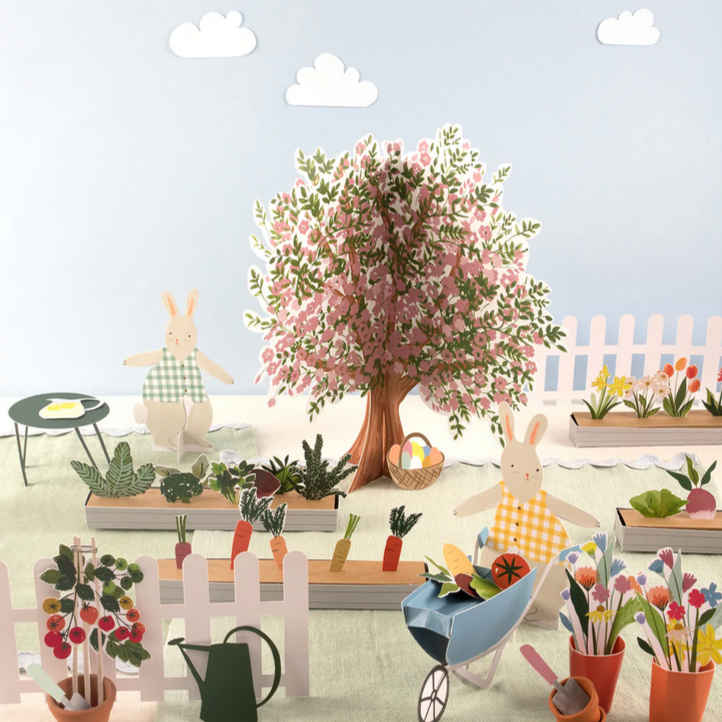 Bunny Paper Play Garden