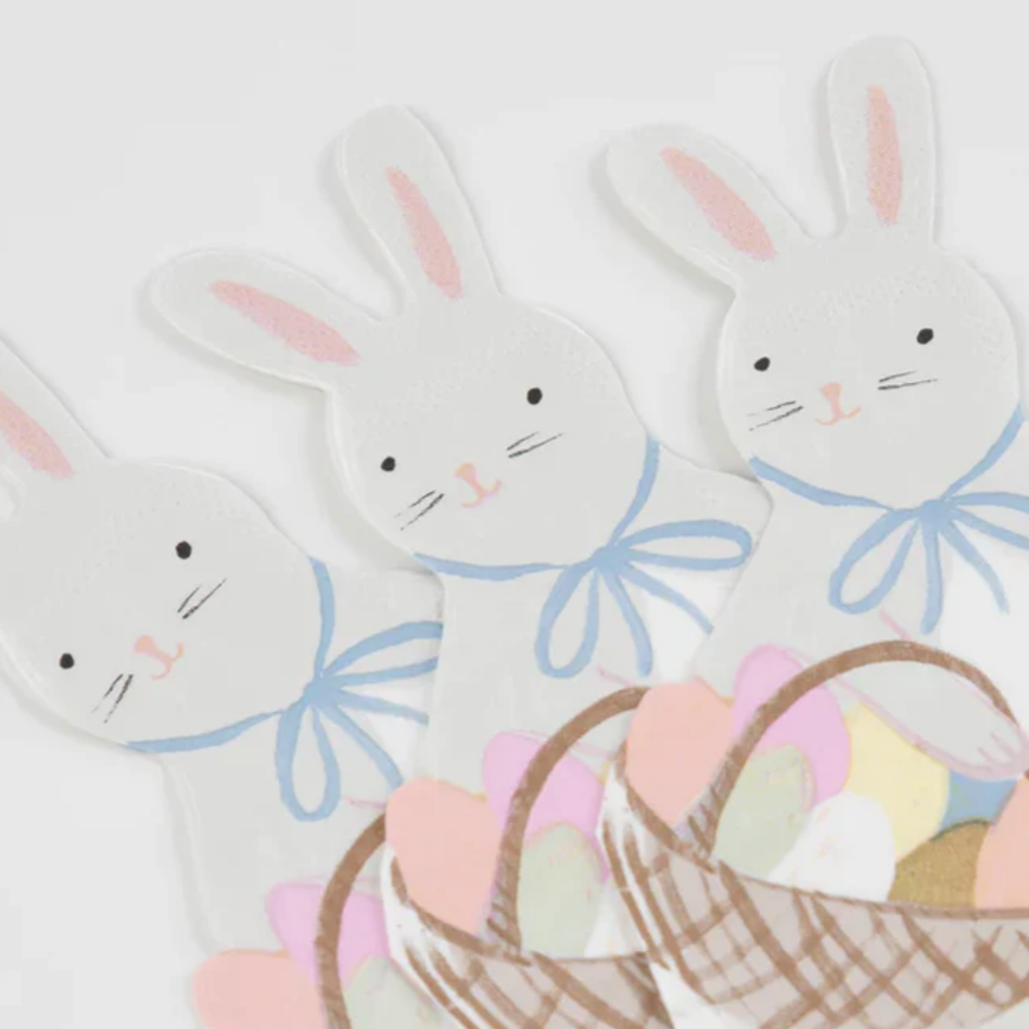 Bunny with Basket Napkins (16pk)