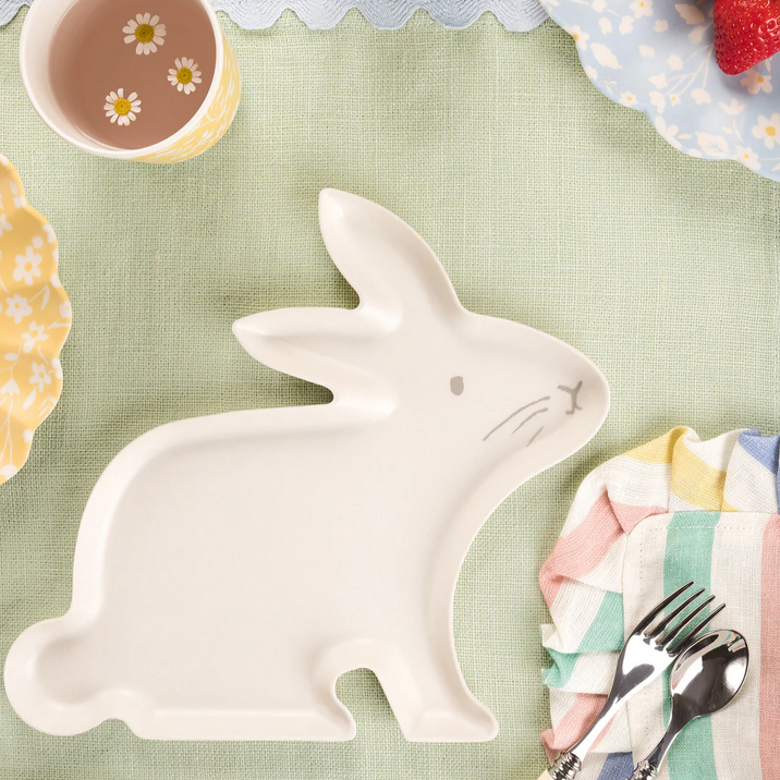 Reusable Bamboo Bunny Plates (pk4)