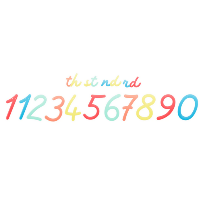Bright Happy Birthday Garland Set + Number Set
