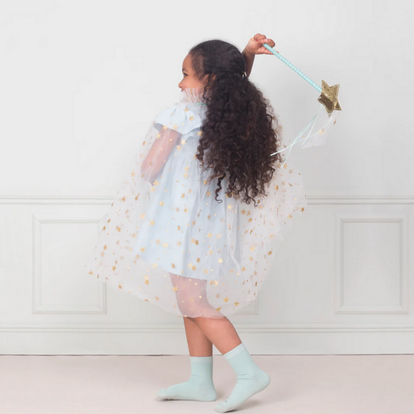 White Star Tulle Cape 3-6yrs