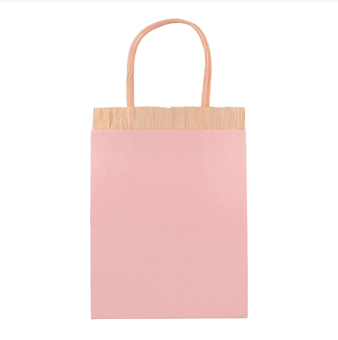 Pink Fringe Party Bags
