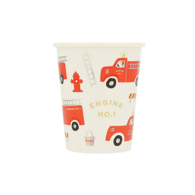 Fire Truck Cups (8pk)