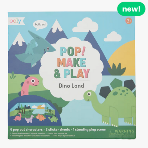 Pop! Make & Play - Dino Land (3-6yrs)
