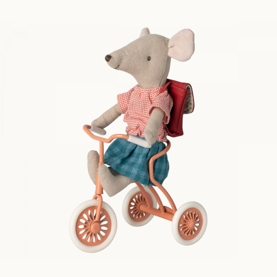 Abri à Tricycle for big sibling mouse - coral