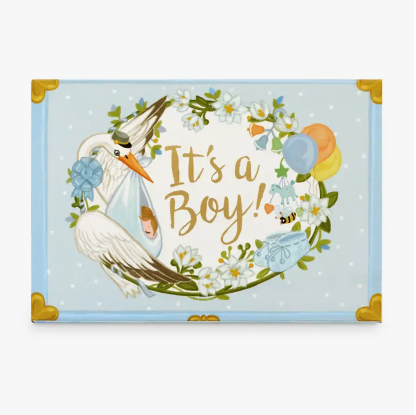 It's A Boy Music Box Card