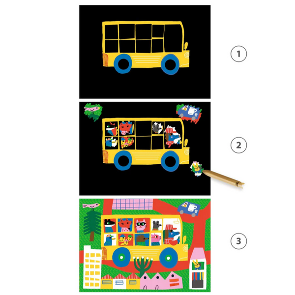 Learning about Vehicles Scratch Cards Activity (18mos-3yrs)
