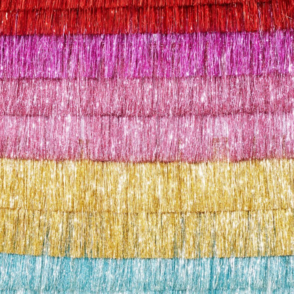 Pink Tinsel Fringe Garland