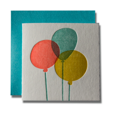 Tiny Card: Balloons  -Birthday