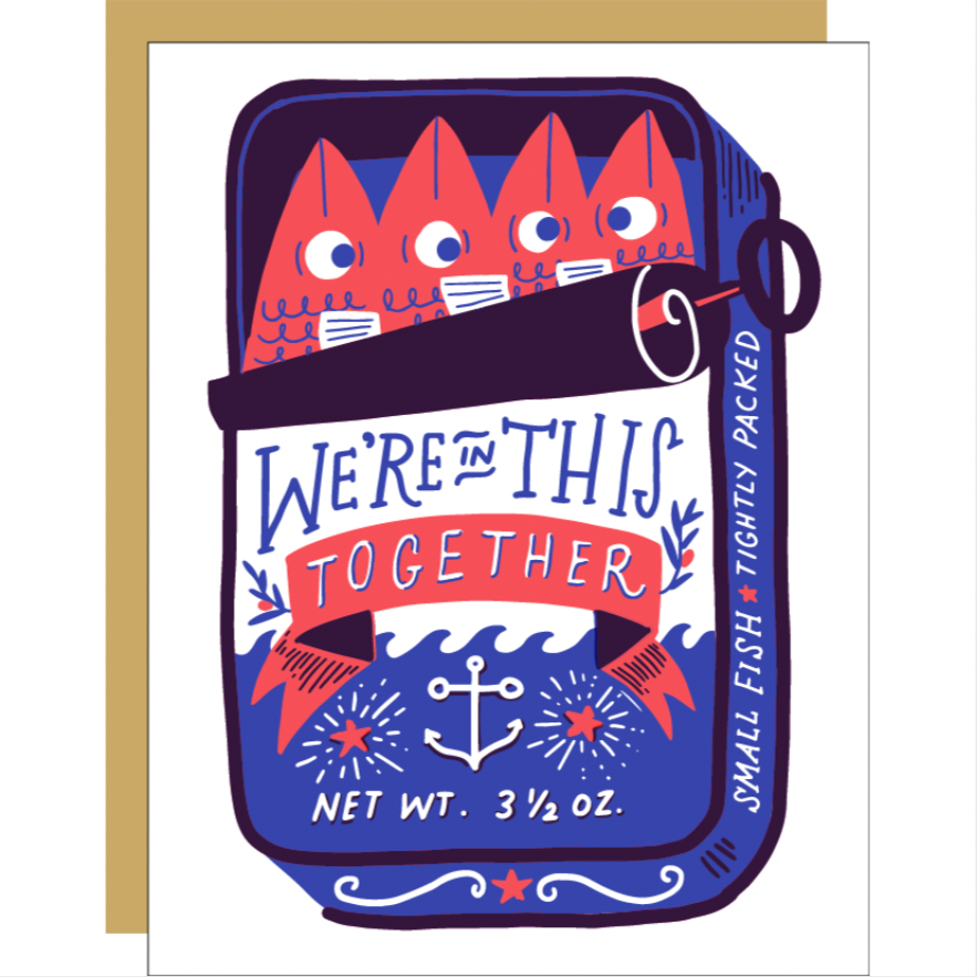 drawing of sardines in a tin