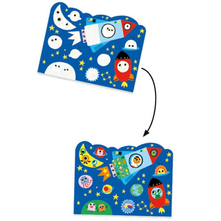 Up In The Air Hidden Sky Magic Coloring Kit