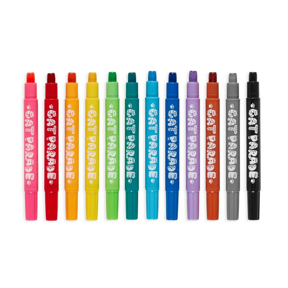 Cat Parade Gel Crayons - set of 12