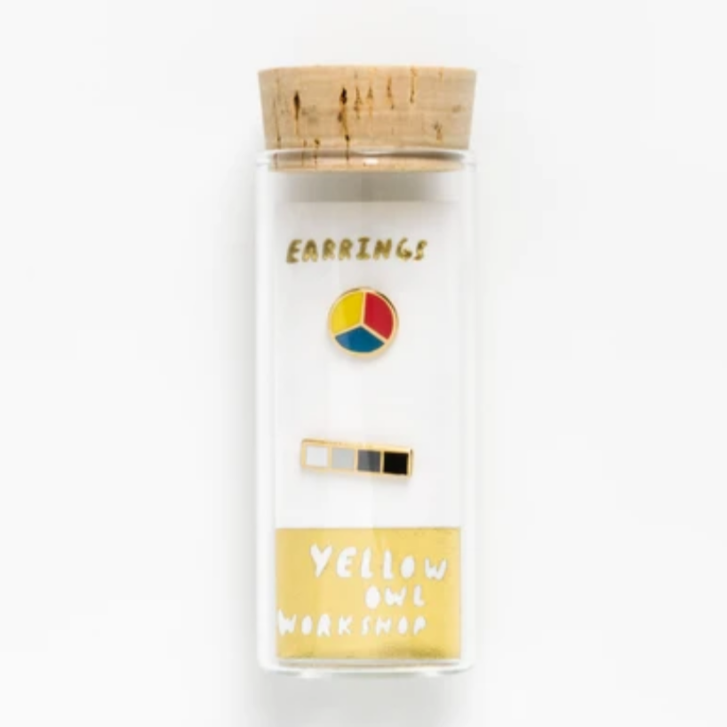 Color Wheel & Grayscale Earrings