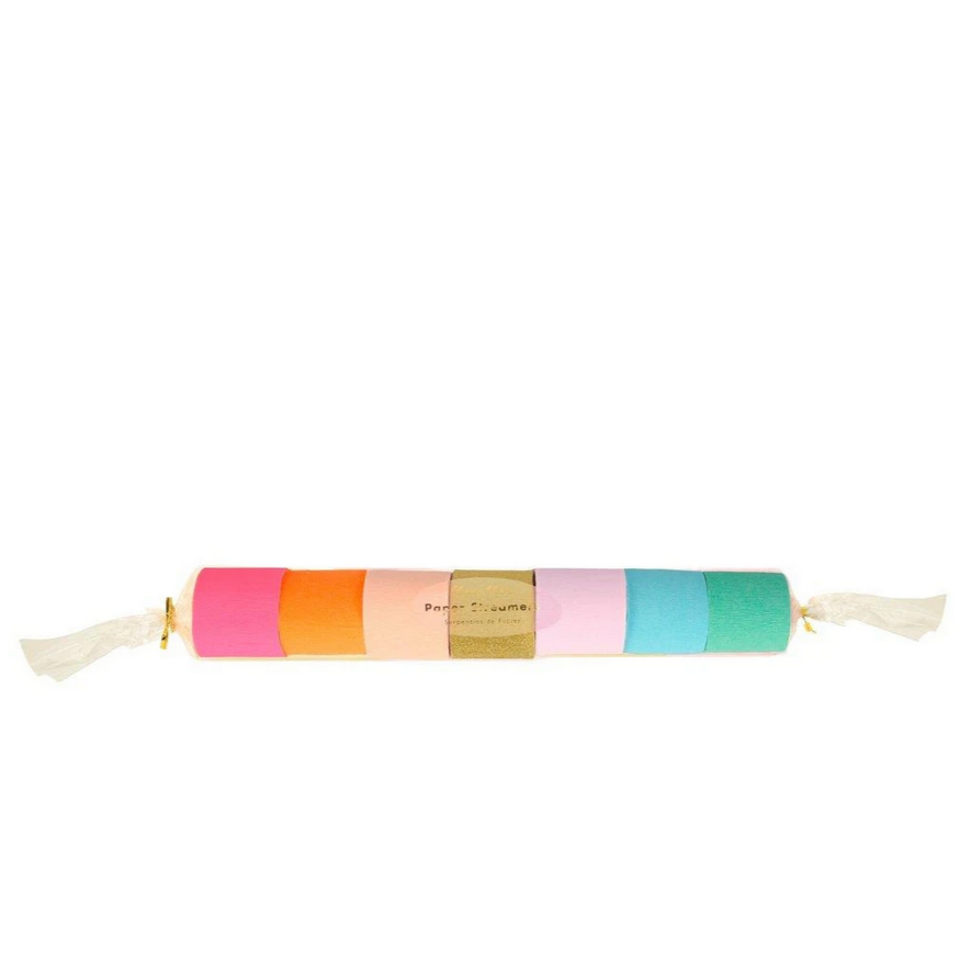 photo of packaging of colorful streamers