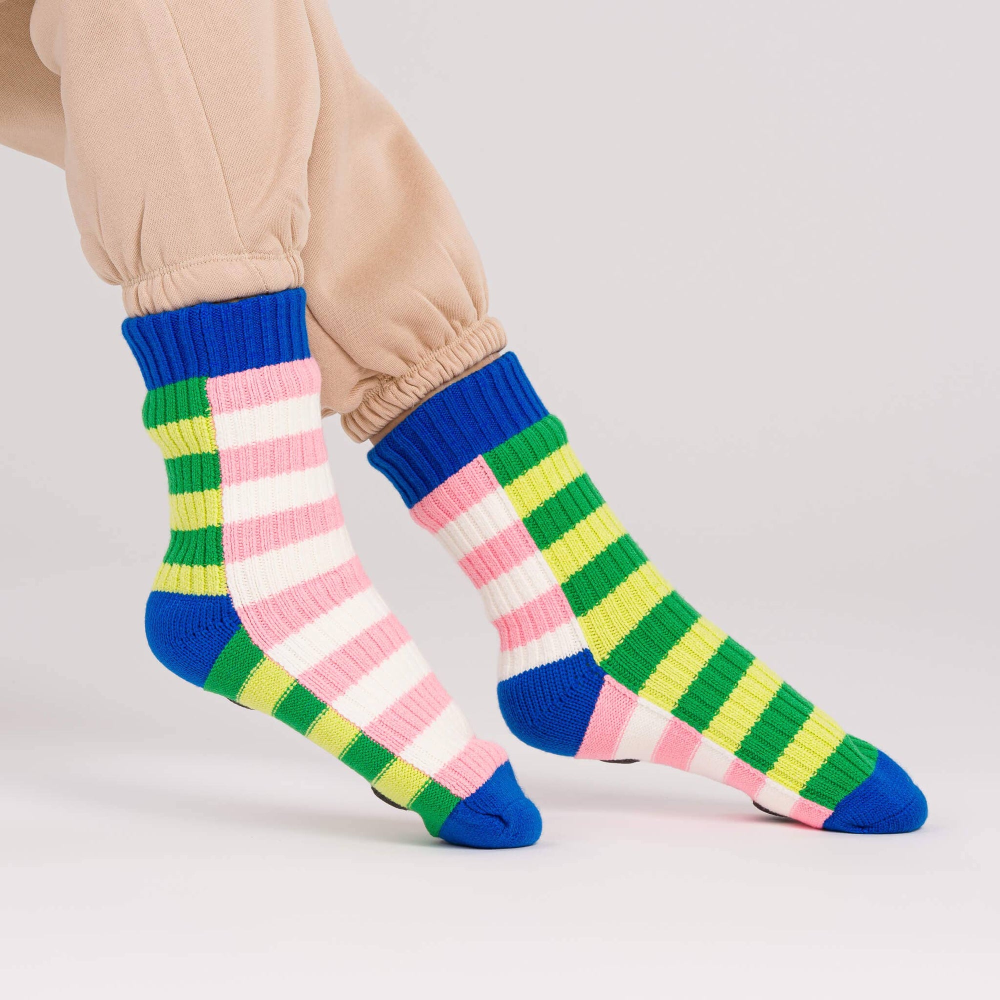 Super Stripe Knit House Socks